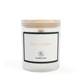 Frosted Glass Candle — 11oz Scented Soy Candle with Wooden Lid