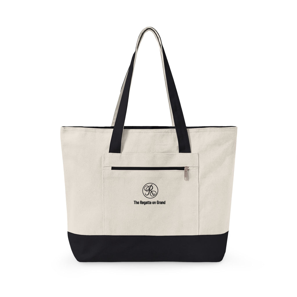 Regatta Logo Zippered Canvas Tote