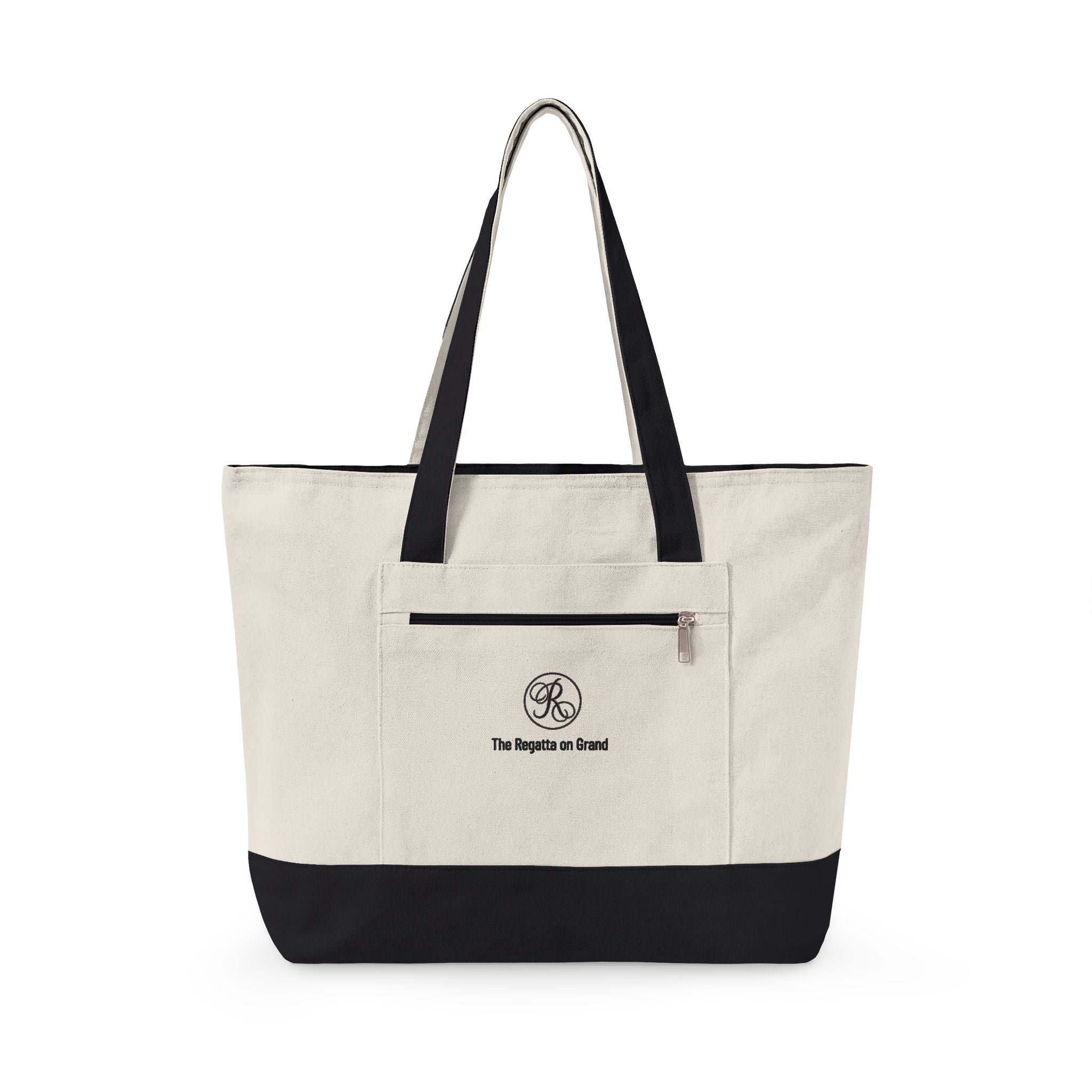 Regatta Logo Zippered Canvas Tote