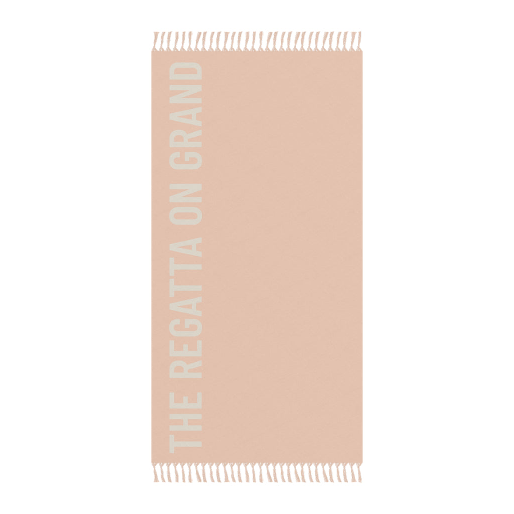 Boho Peach Champagne Fringe Beach Towel