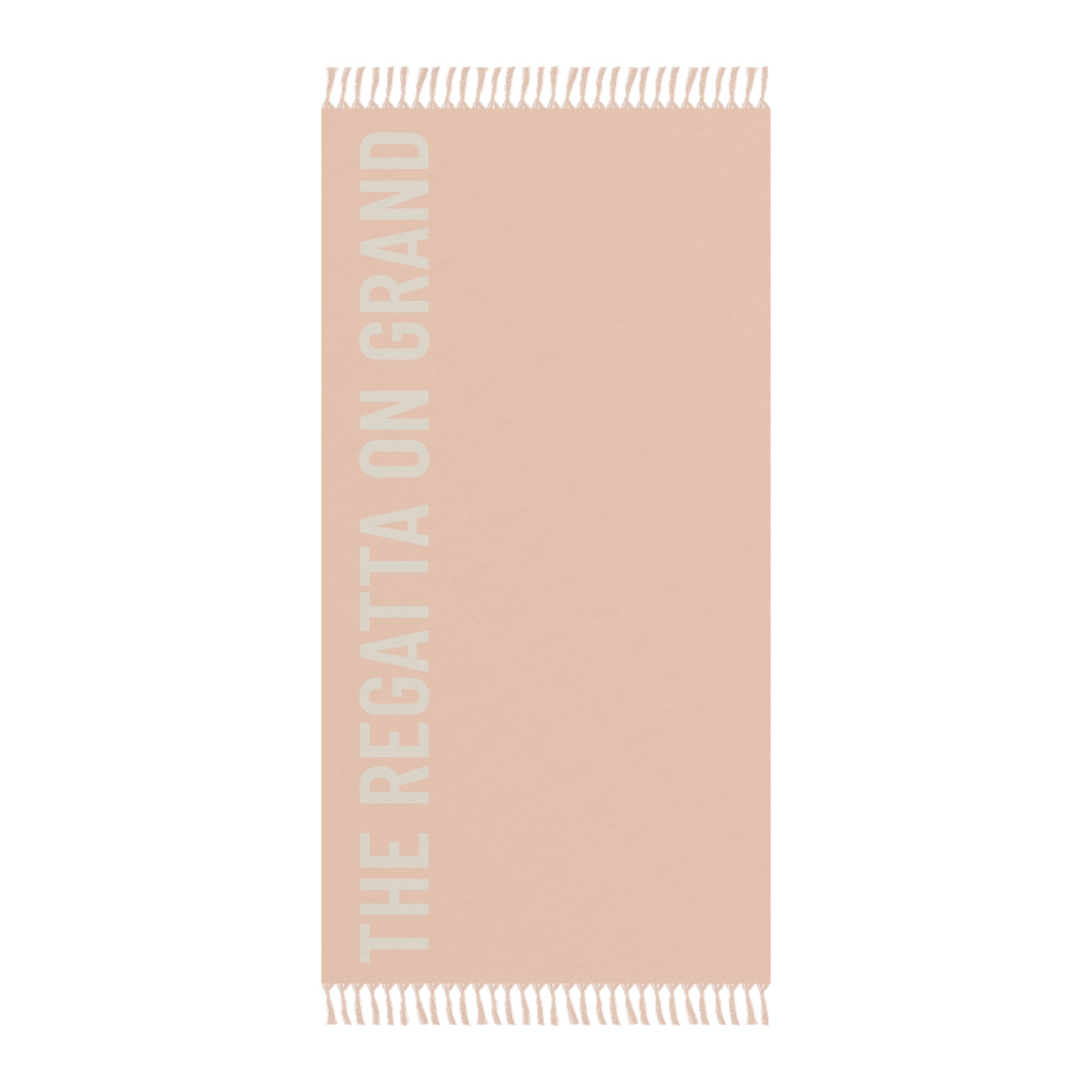 Boho Peach Champagne Fringe Beach Towel