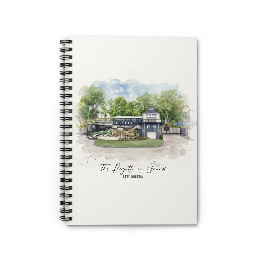 The Regatta on Grand Spiral Notebook (Ruled)