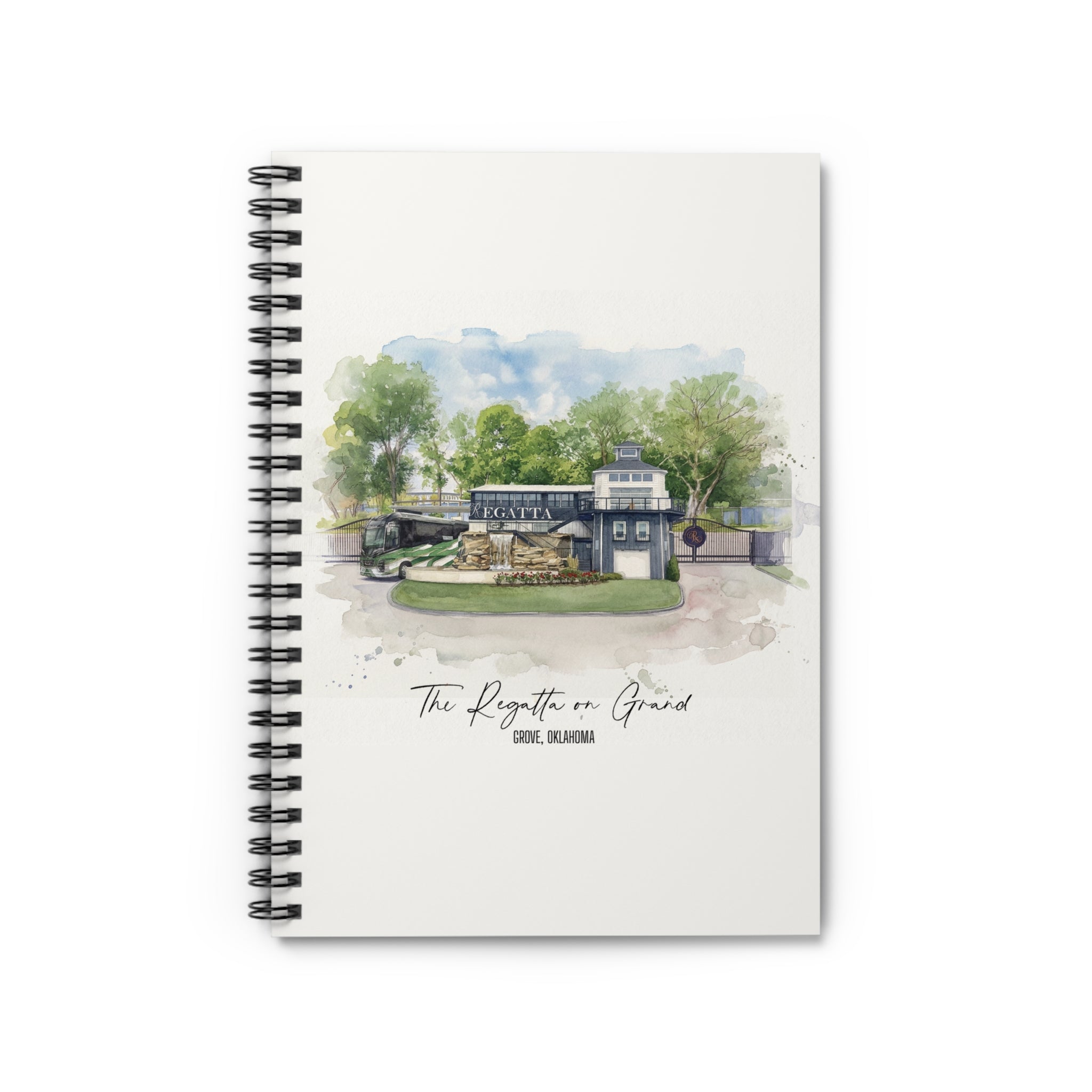 The Regatta on Grand Spiral Notebook (Ruled)