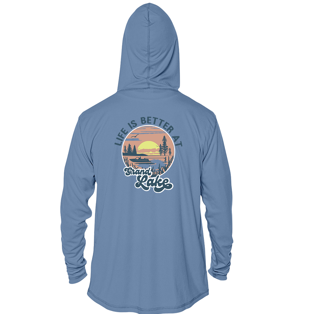 "Life is Better at Grand Lake" Unisex Solar Hoodie