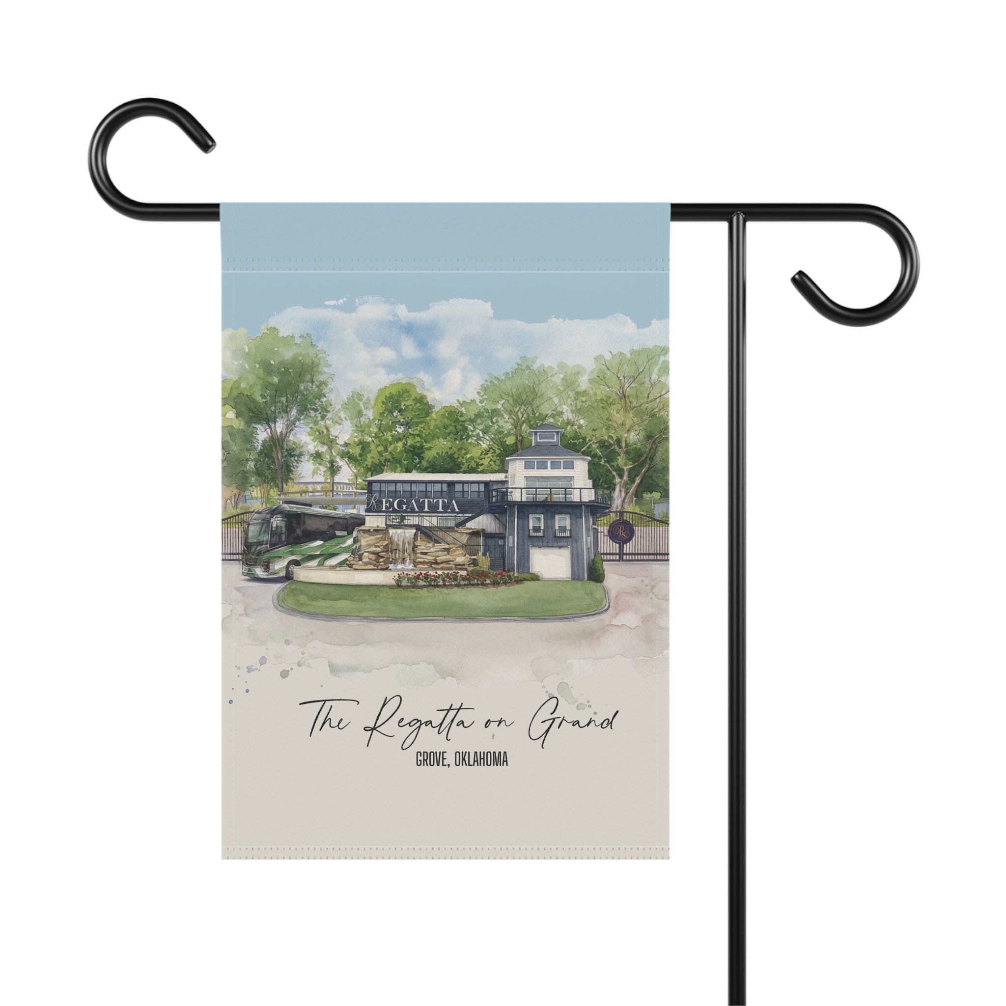 The Regatta on Grand Watercolor Garden Banner