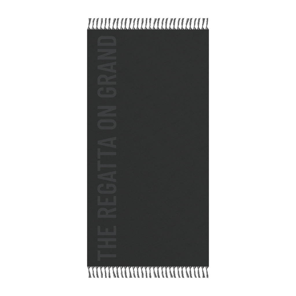 Boho Graphite Fringe Beach Towel