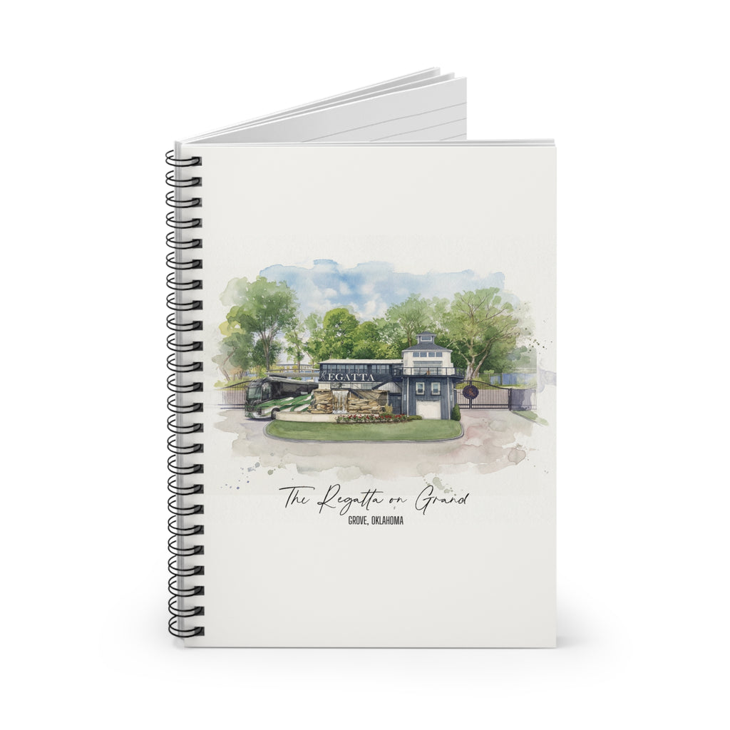 The Regatta on Grand Spiral Notebook (Ruled)