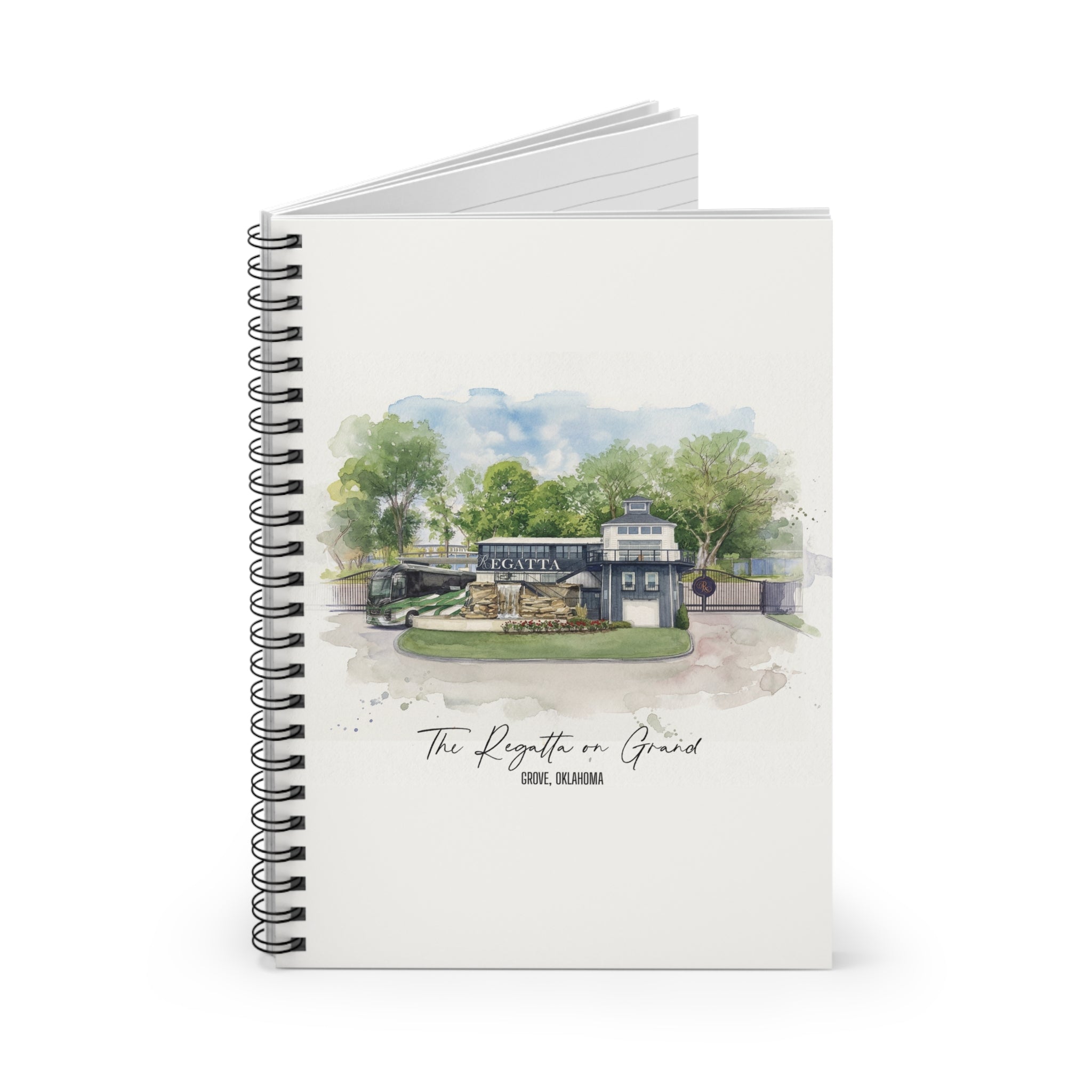 The Regatta on Grand Spiral Notebook (Ruled)