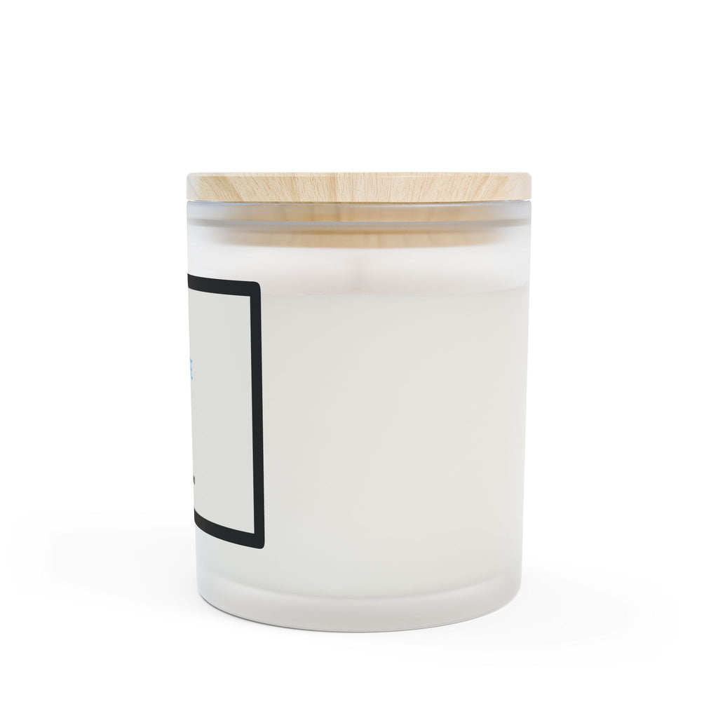 Frosted Glass Candle — 11oz Scented Soy Candle with Wooden Lid