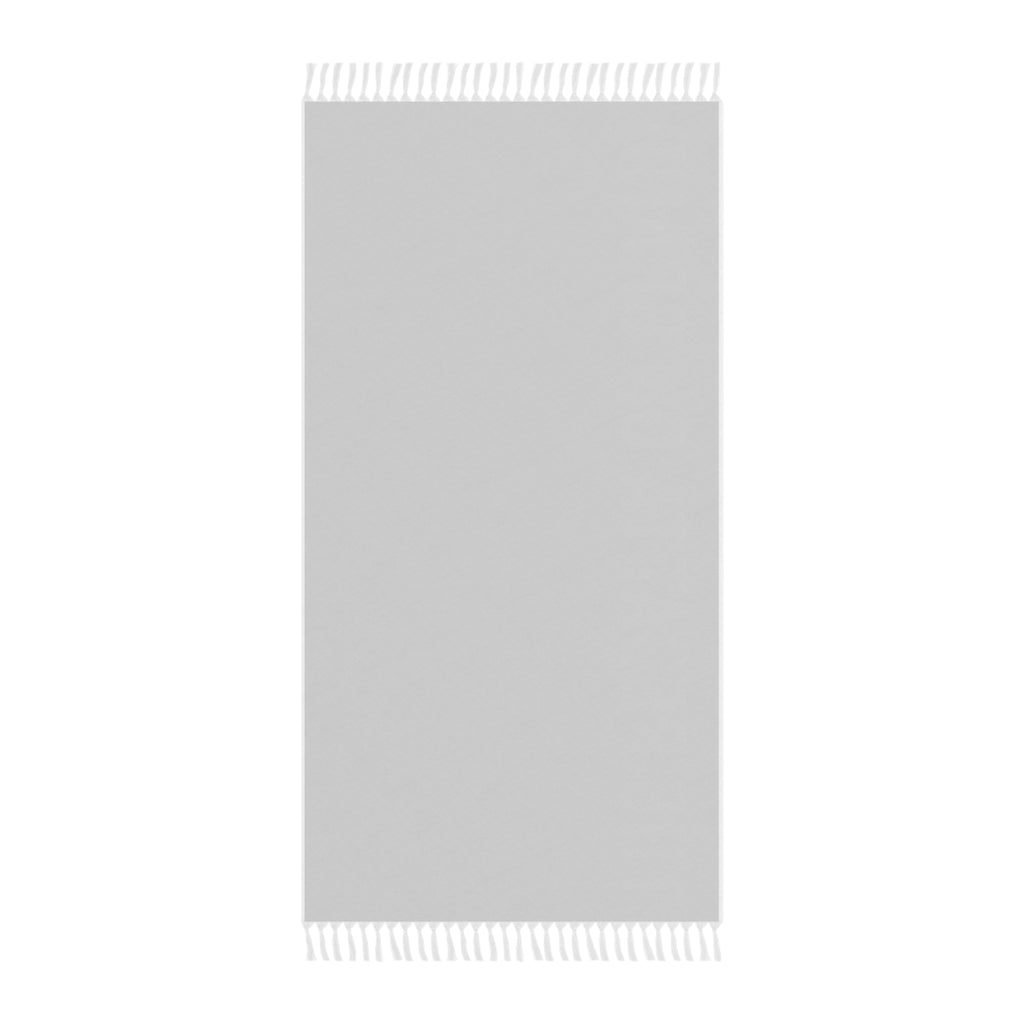 Boho Graphite Fringe Beach Towel